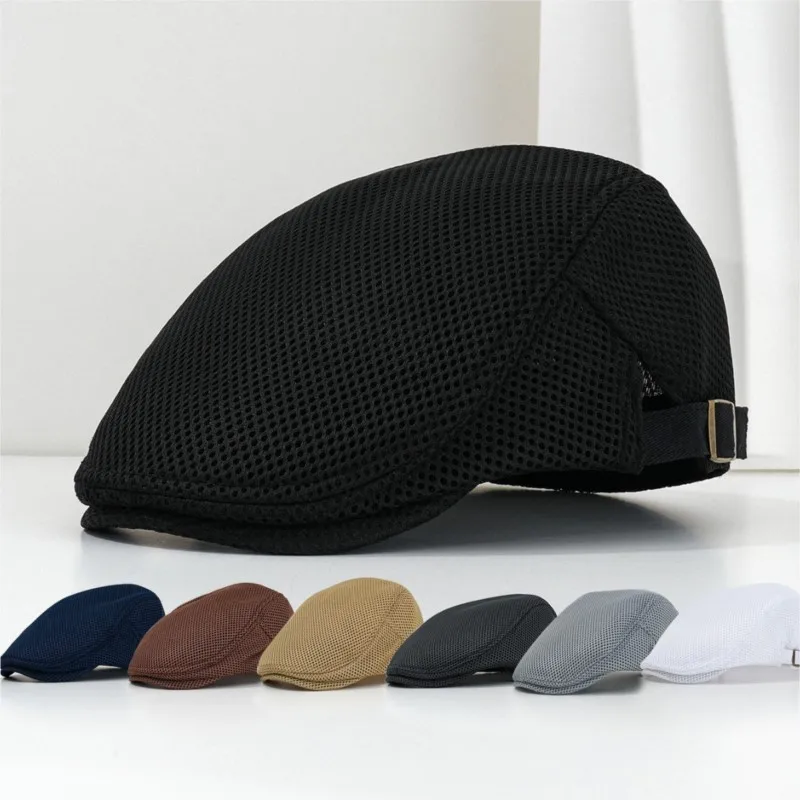 

The men's hat and newsboy cap are adjustable feature mesh design making them suitable for mountain climbing traveling