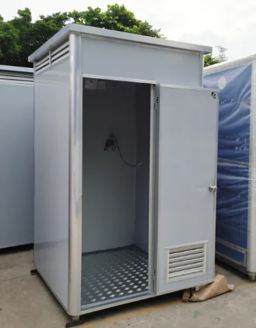 Prefabricated Shower Cabin Single Double White Blue Gray Outdoor Public Bathroom Mobile Portable Toilet Unit view 4