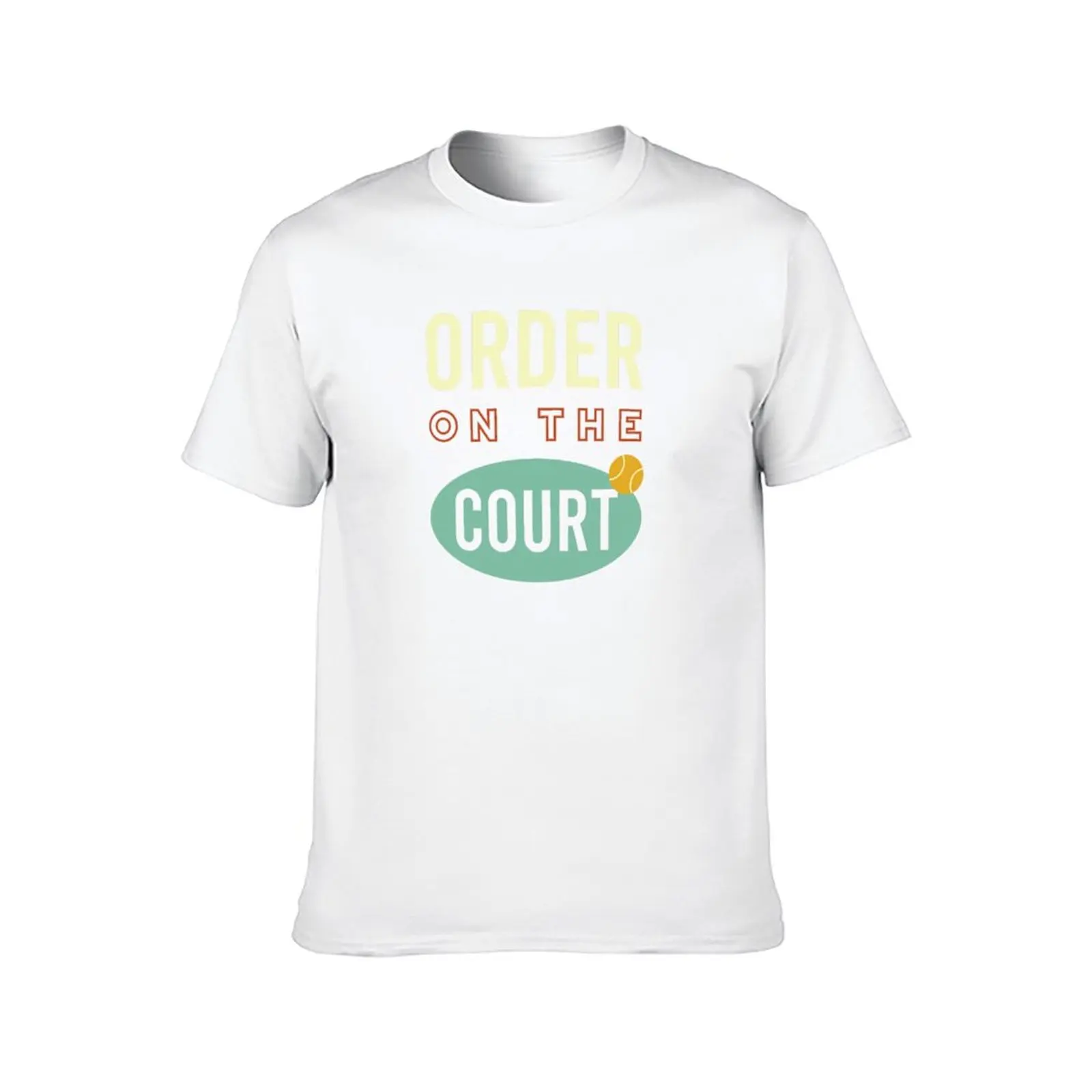 Padel Pun Order On the Court T-Shirt basketball graphic tees blanks mens plain t shirts