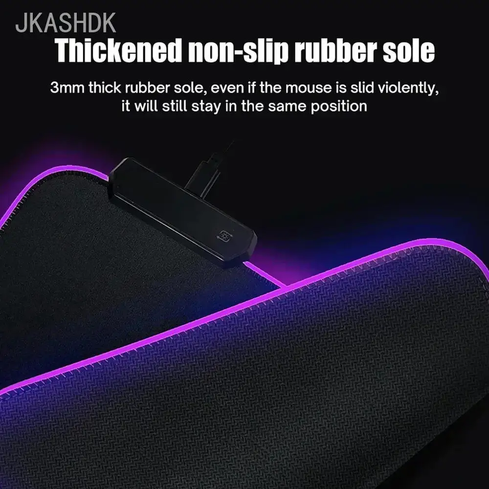 LED Light Mousepad RGB Keyboard Cover Customized Desk Mat Surface Mouse Pad 90x40CM HD Custom Mouse Mats Computer Gamer CS GO