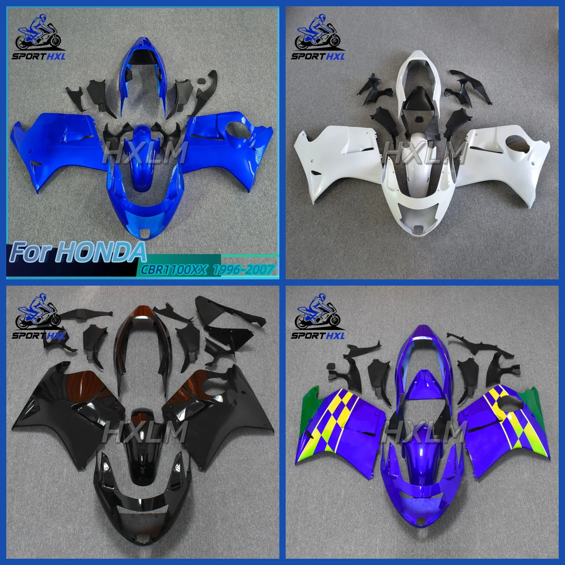 For CBR 1100XX 1996 1997 1998 1999-2007 Super Blackbird 2001 2002 2003 2004 2005 2006 Motorcycle Fairing Kit For Honda CBR1100XX