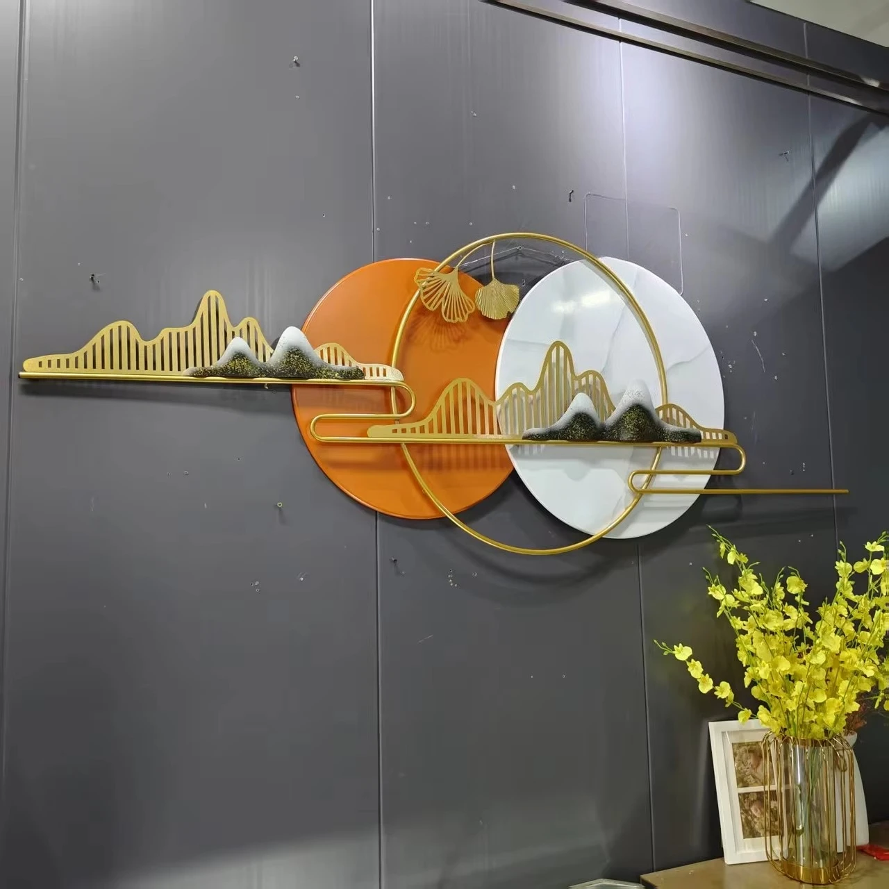183X65CM Metal Wall Living Room Home Decor Luxury Art Handicraft Hangings House Decoration Interior Luxuriant Dropshipping DDP