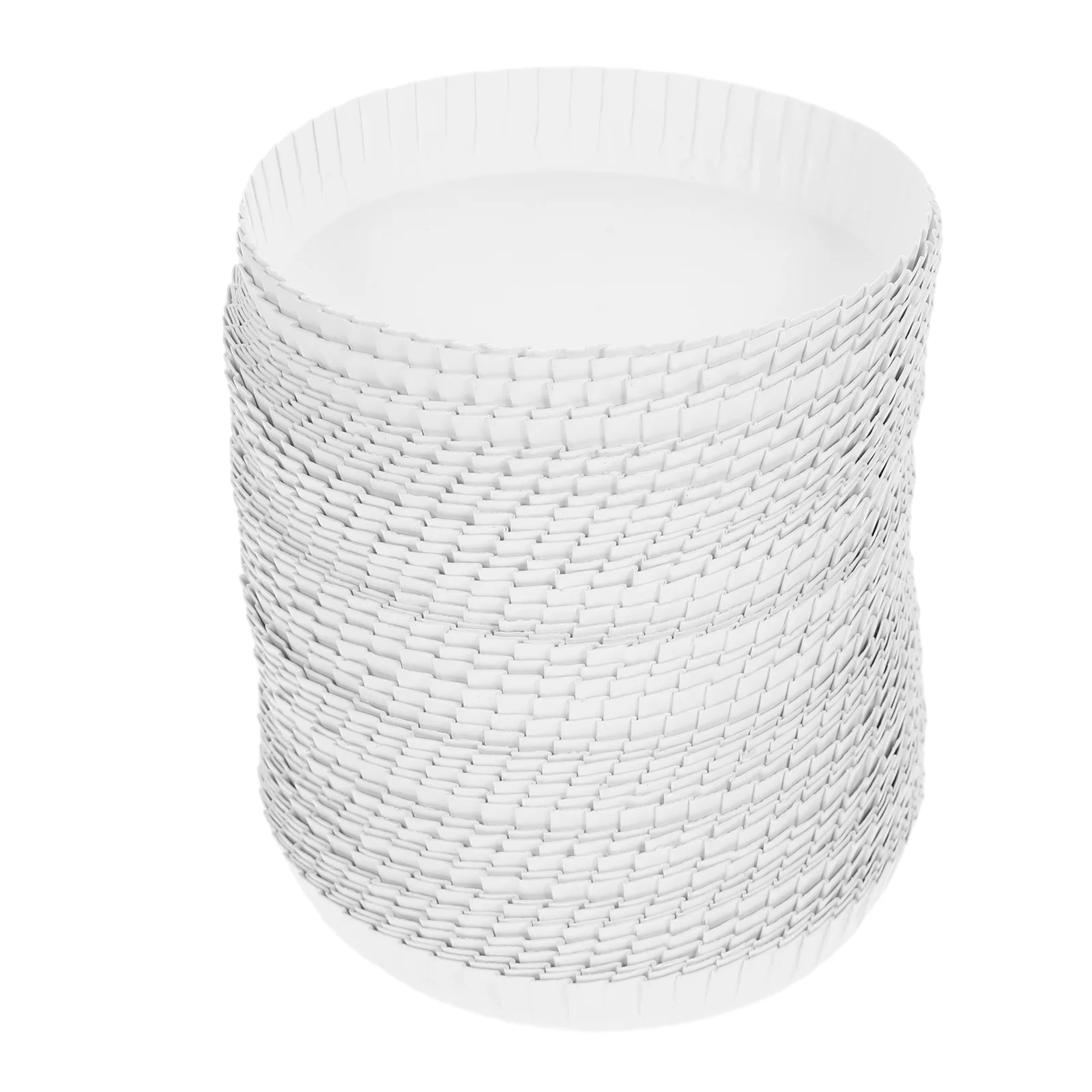 

100 Pcs Disposable Paper Cup Lids Hotel KTV Restaurant Bar Mug Caps Stackable Hygiene Suitable for Water Juice Coffee