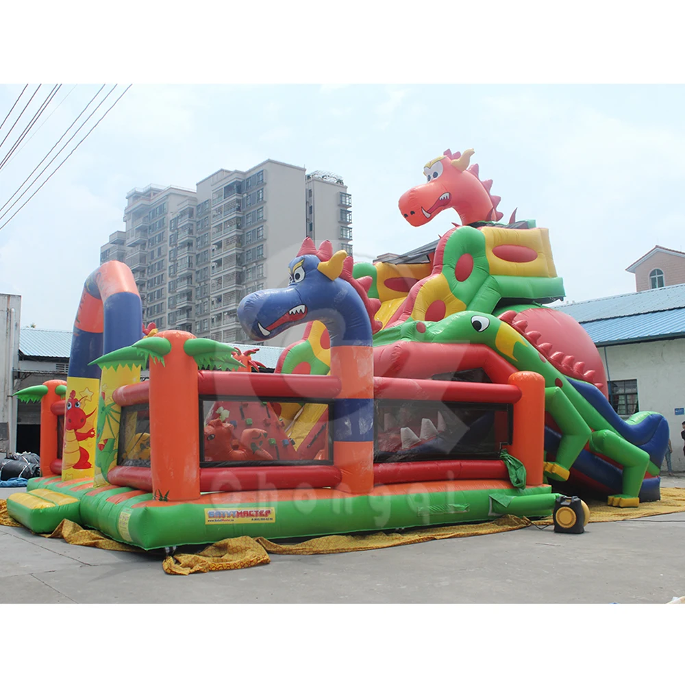 manufacturer customized PVC Inflatable amusement park outdoor playground inflatable trampoline bouncer castle for kid