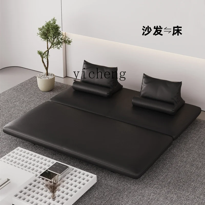 ZK sofa bed foldable dual-purpose single Internet celebrity Italian minimalist living room floor sofa bed