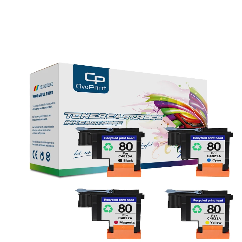 

Printer Parts Compatible C4820A C4821A C4822A C4823A printhead cartridge for HP 80 Designjet 1000 1000plus 1050 1050c 1055