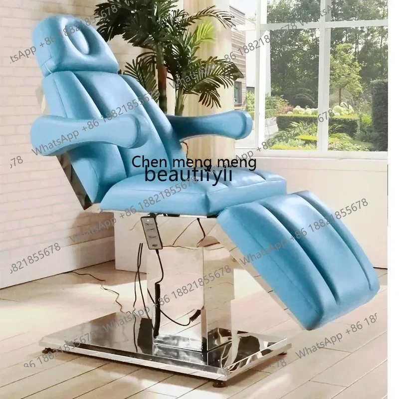 D178 D9 Manufacturer electric beauty bed stainless steel micro-finishing beauty salon pedicure chair tattoo embroidery transplan 4