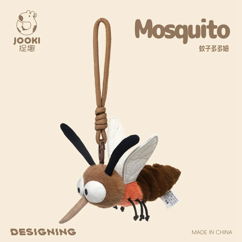 

Summer Mosquito Plush Pendant Cute Stuffed Bug with Angry Face Funny Anti-Pest Gift for Kids&Boy Lovers Home Decor Party Game