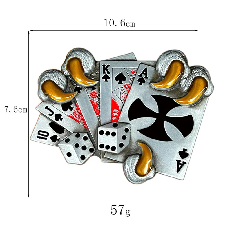 Goldene Klaue Poker Gürtels chnalle westlichen Stil