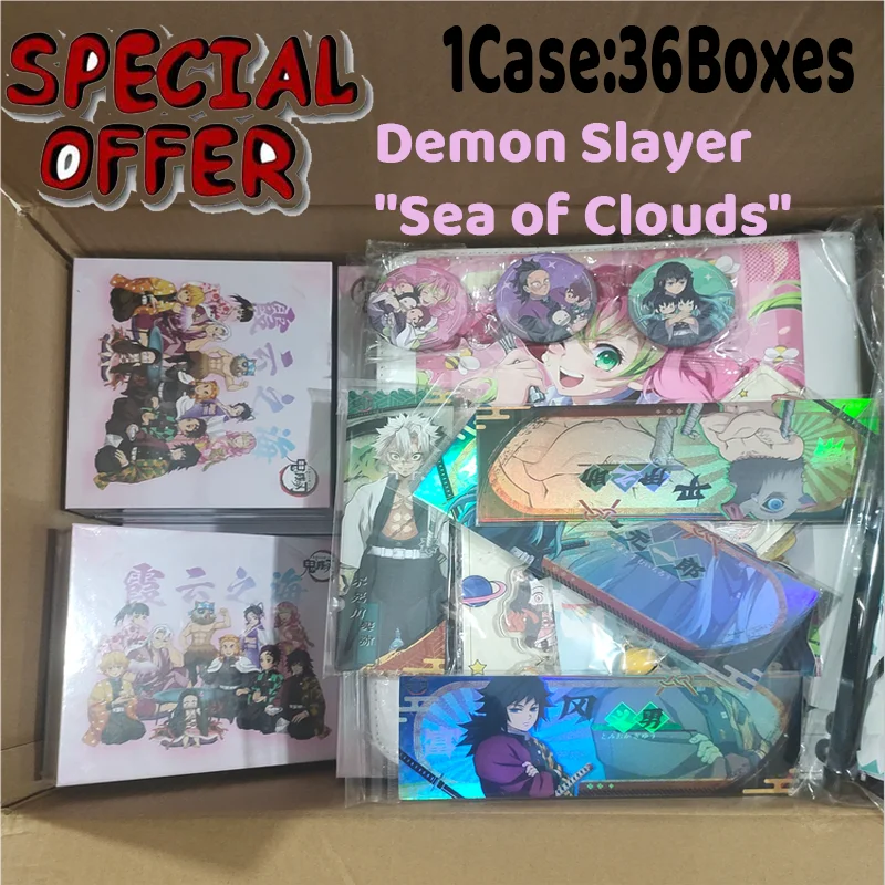 WuXian Culture Demon Slayer Sea of Clouds Collection Card Multiple Character Cards Badges Hobbies and Toy Gift