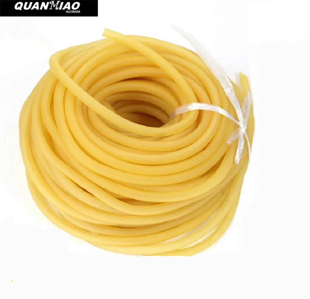 QuanMiao 2mm/12mm Natural Latex Rubber Hoses High Resilient Elastic Surgical Medical Tube Slingshot Catapult 1M