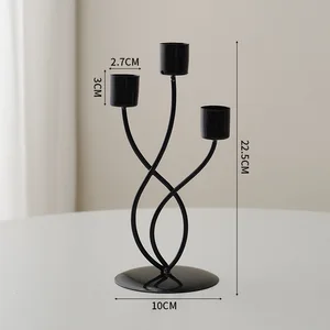 Simple nordic candlestick crafts, candlestick, table ornament, dining room, thanksgiving, present wedding festivals, 1pc 12 Main Cunning Sales - №6