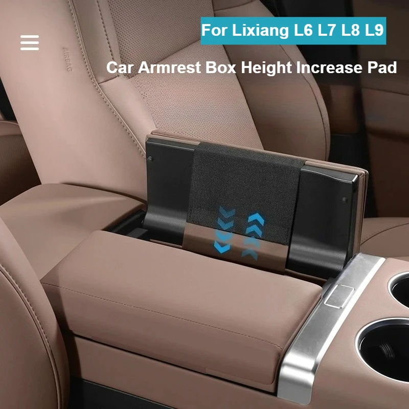

For Li Lixiang L6 L7 L8 L9 Car Armrest Box Protective Cover Ideal Armrest Box Height Increase Leather Scratch-Resistan Pad
