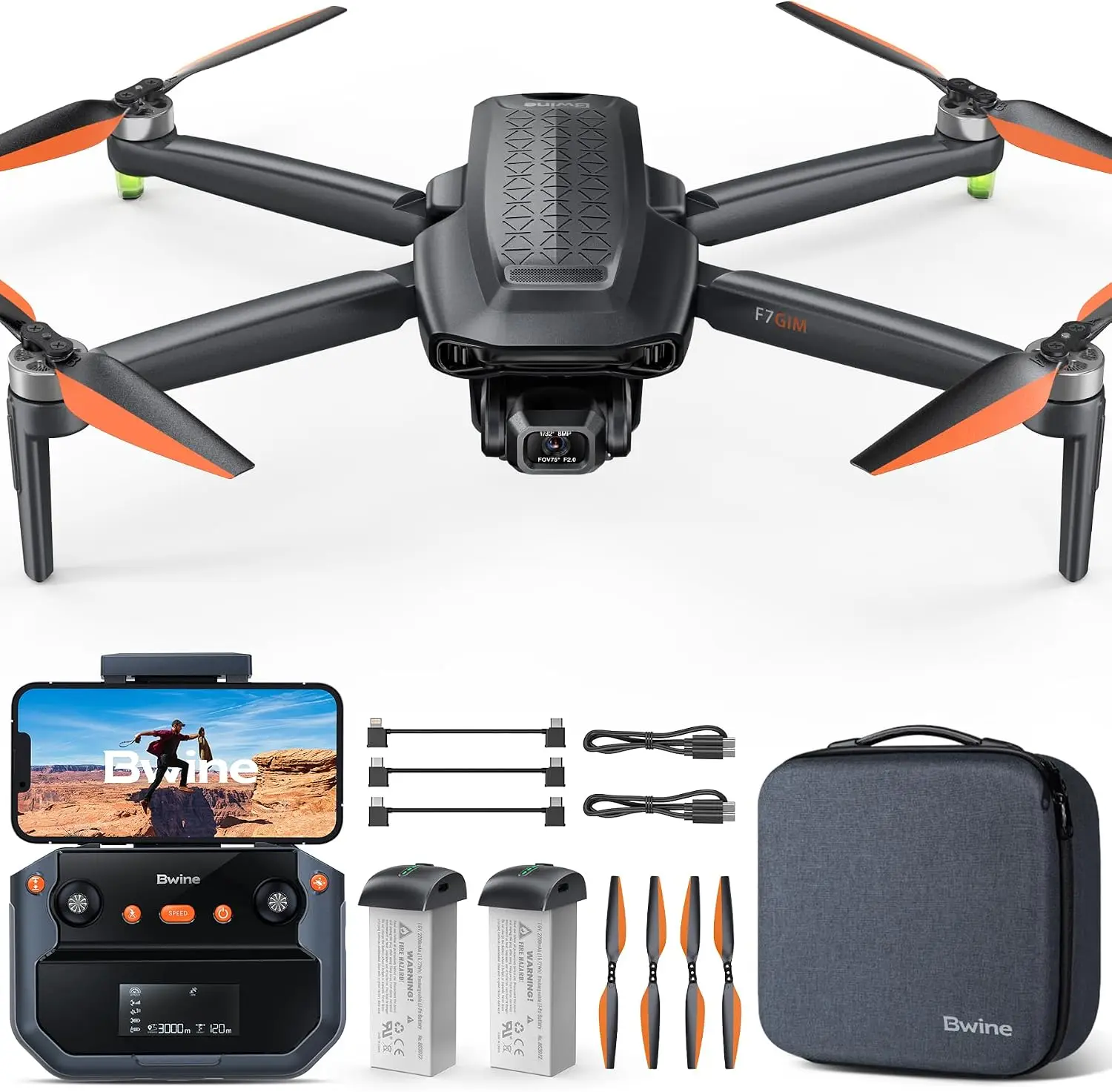 Drone Adults 4K Video 6K Photo 3 Axis Gimbal Camera