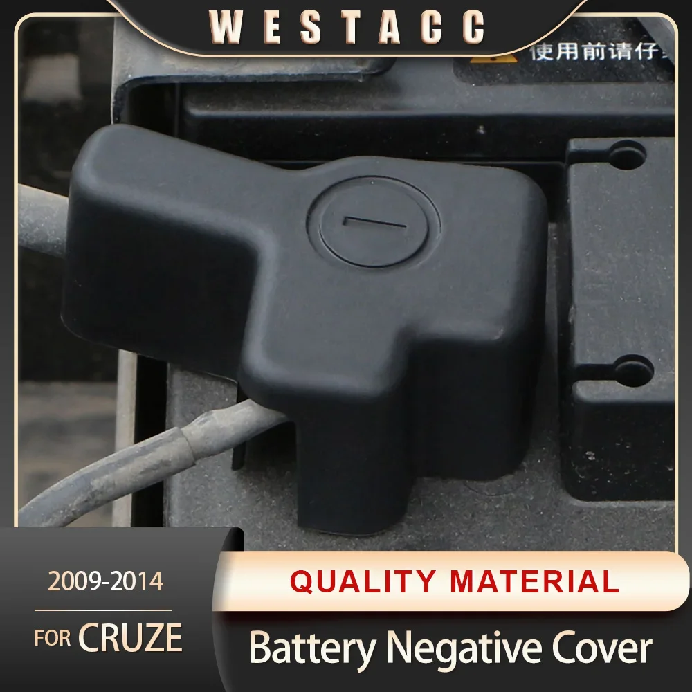 Car Battery Negative Cover for Chevrolet Cruze Sedan Hatchback 2009 - 2014 Engine Batteries Cap Anti-Rust Protector Accessories