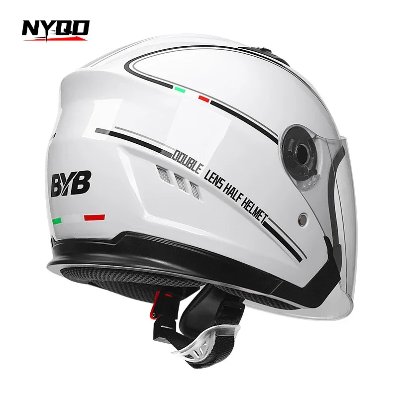 Electric Bike Motorcycle Helmet Four Season Dual Mirror Opening Helmet Anti fog헬멧반모Cascos Para Moto Casco Perro