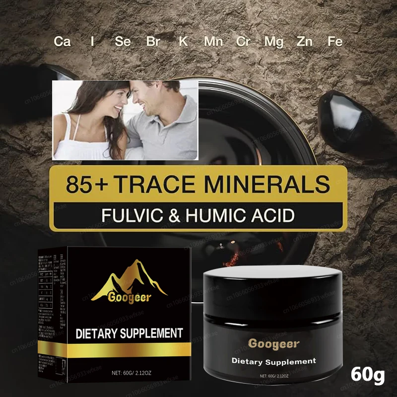 

60 г чистых минеральных добавок из смолы Shilajit, оригинал гималайи с 85 следами минералов, энергия пловной кислоты для мужчин и женщин