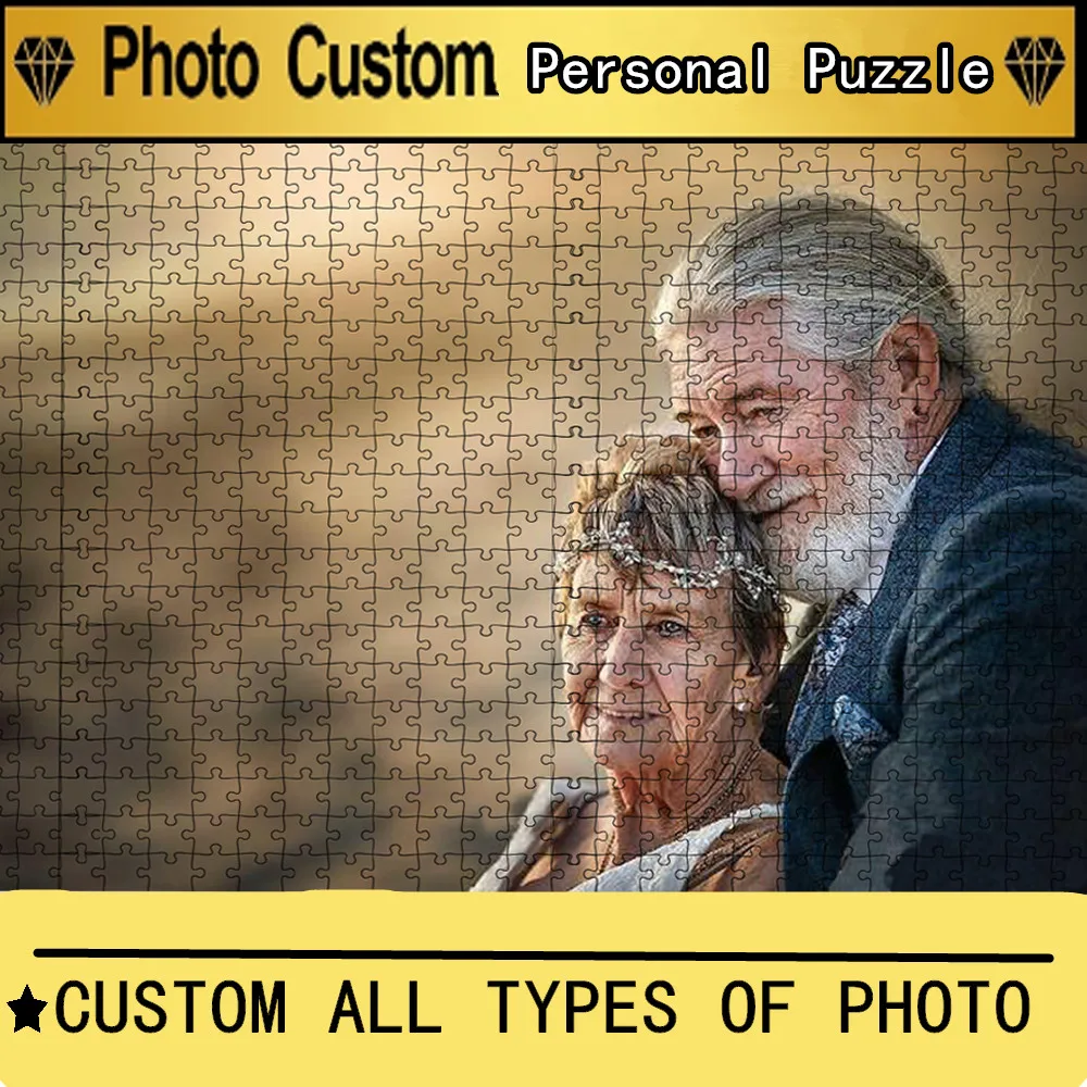 Puzzle en papier photo personnalisé, puzzle de décompression, grand jeu de bricolage, cadeau unique, jouet, 500 pièces