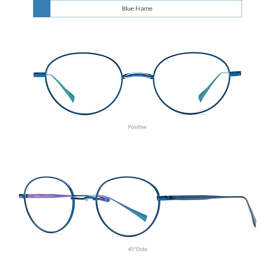 FONEX Titan Brille Rahmen Männer Marke Design Retro Oval Brillen Frauen Vintage Japanische Ultraleicht Hochwertige Brillen 85732 – Detail 7