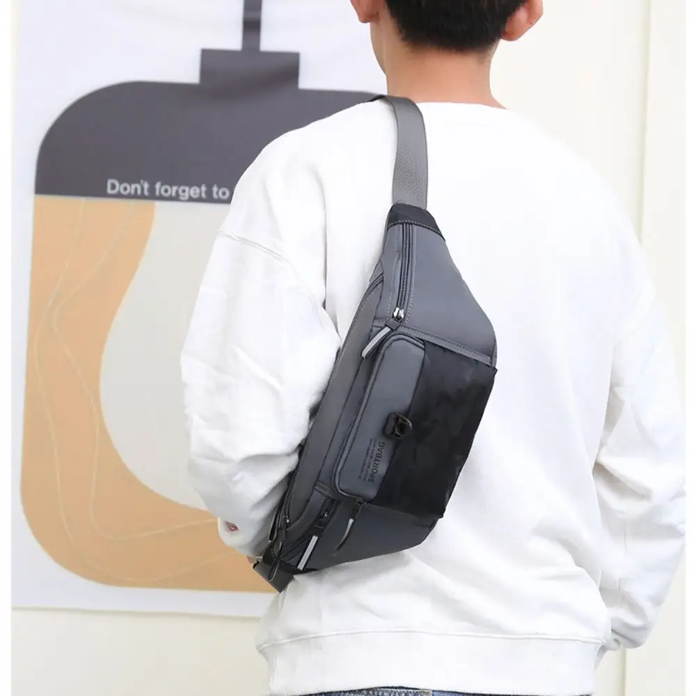 عادية أكسفورد الرجال الخصر حقيبة سعة كبيرة مكافحة سرقة الرياضة حقيبة الهاتف الأعمال أمين الصندوق المحفظة مقاوم للماء ركوب الدراجات حقيبة صدر للرجال