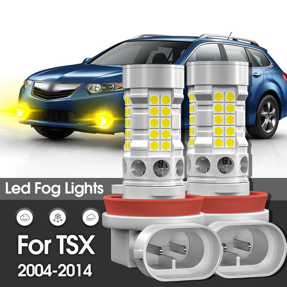 Canbus LED Nebelscheinwerfer Lampe 2 Stück Zubehör für Acura TSX 2004 2005 2006 2007 2008 2009 2010 2011 2012 2013 2014