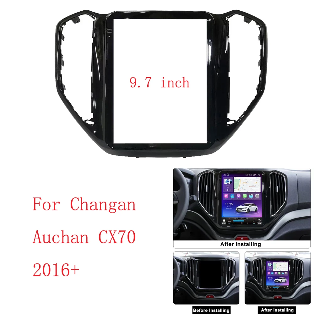 

HAOCHEN 9.7 INCH Car Frame Fascia Adapter Canbus Box Decode Android Radio Dash Fitting Panel Kitr For Changan Auchan CX70