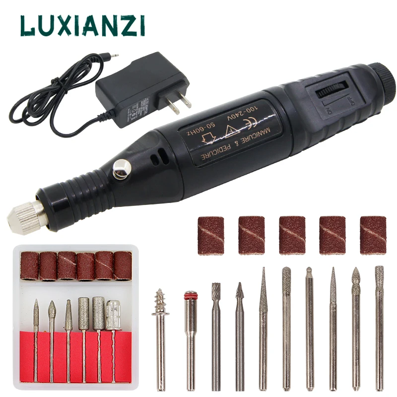 LUXIANZI 100V~240V Mini Electric Drill Engraver Pen Variable Speed Carving Rotary Tool Kit For Grinding Polishing Power Tools