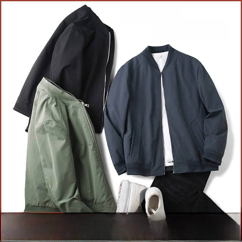 

High-End Diamond Stitched Cotton Jaet Men's Faionable Baseball Collar Jaet Outerwear Trendy Autumn Winter Youth Stan...