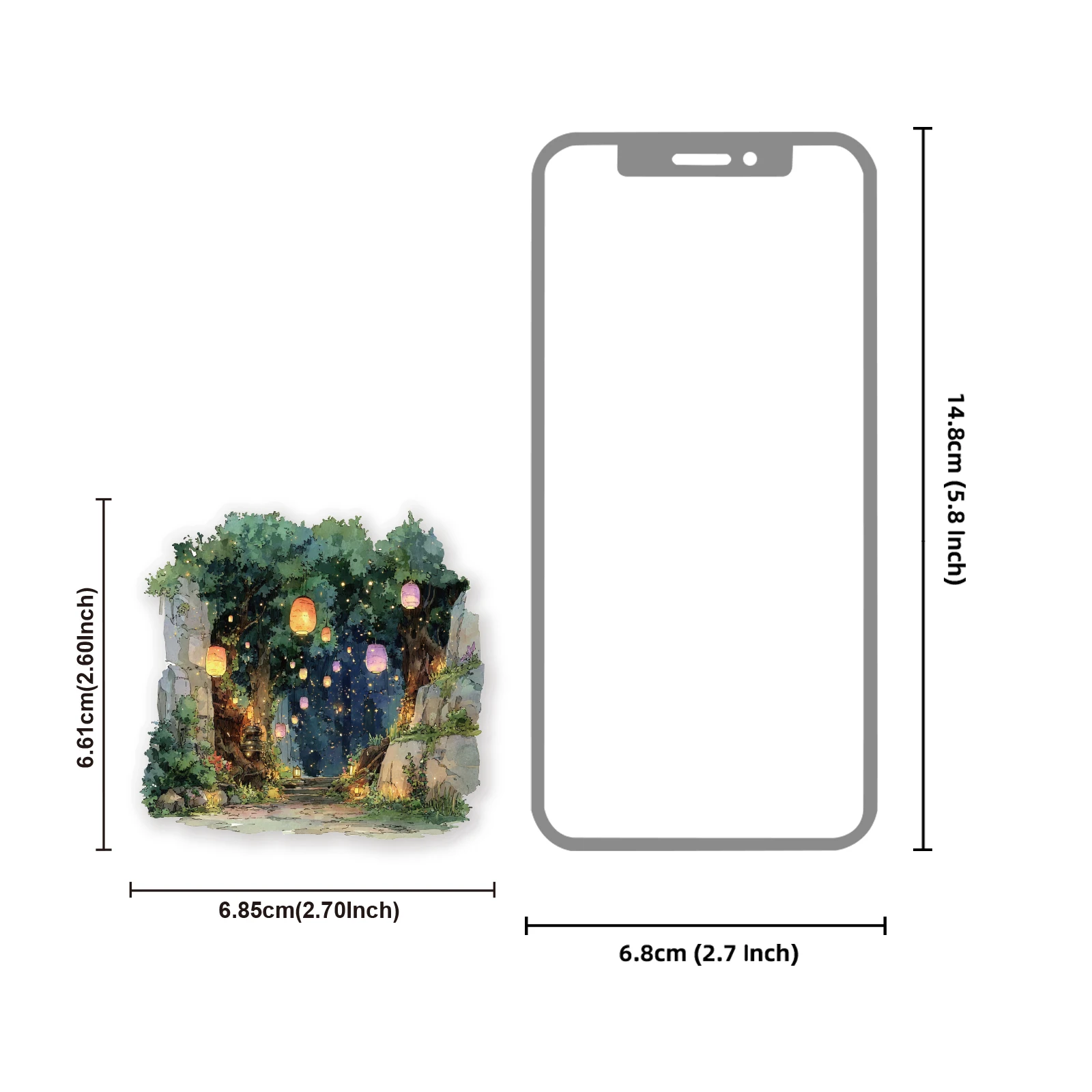 Etori Life Magic World Retro Magic Castle Architecture Pattern Pet Scenery Stickers DIY Scrapbooking Supplies, Room Decoration, Notebook, Phone Stickers, Photo Album, Children's Gift Paper Bag, Retro Party, Toy Stickers, Die-Cut Craft, Waterproof Decals