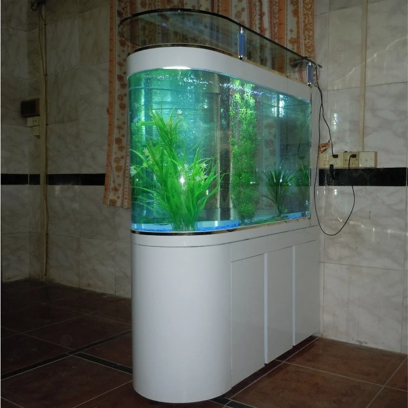 Большой экран пуля гостиная бытовой экологический аквариум для рыб средний ультра-белый стеклянный фильтр для рыб