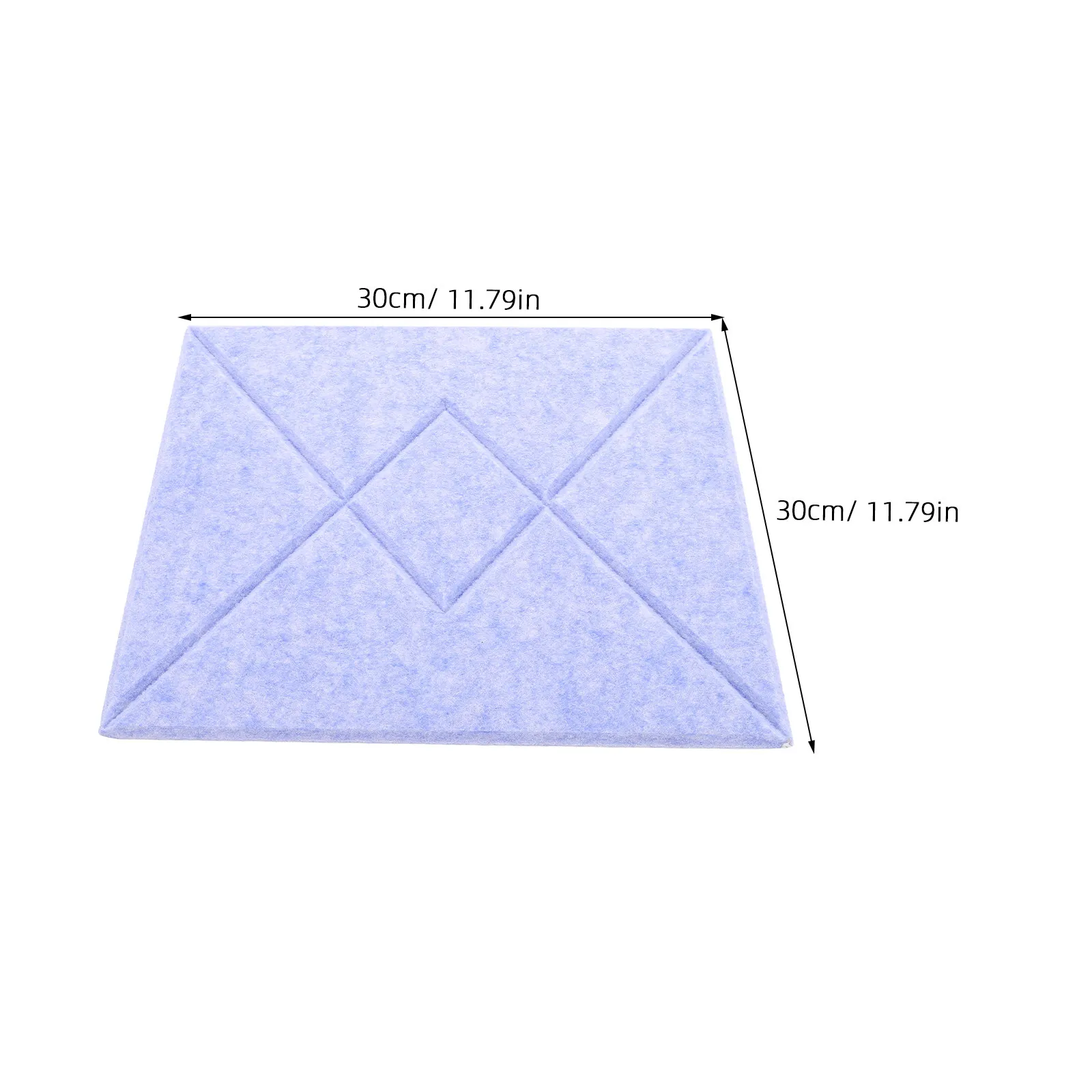 6Pcs Felt Wall Tiles V-Pattern Striped Soft Notice Board Sound Absorbing Photo Display Room Classroom Office Decor