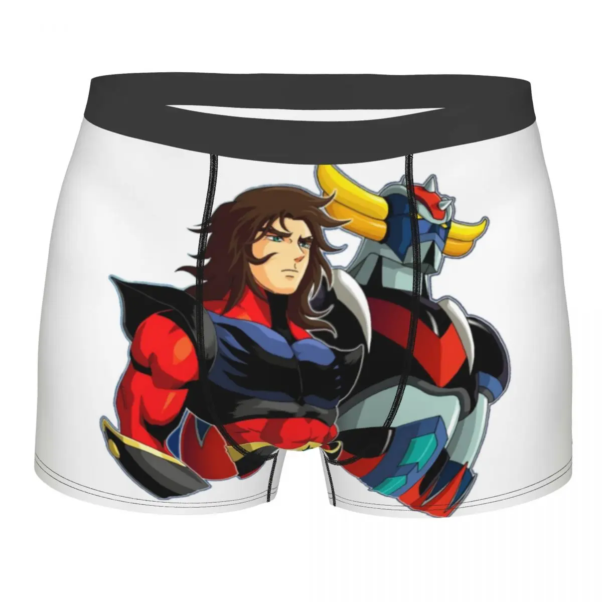 Grendizer And Actarus Metal Underwear Breathable Ufo Robot Goldorak Mazinger Z Boxer Briefs Shorts Panties Soft Underpants Male