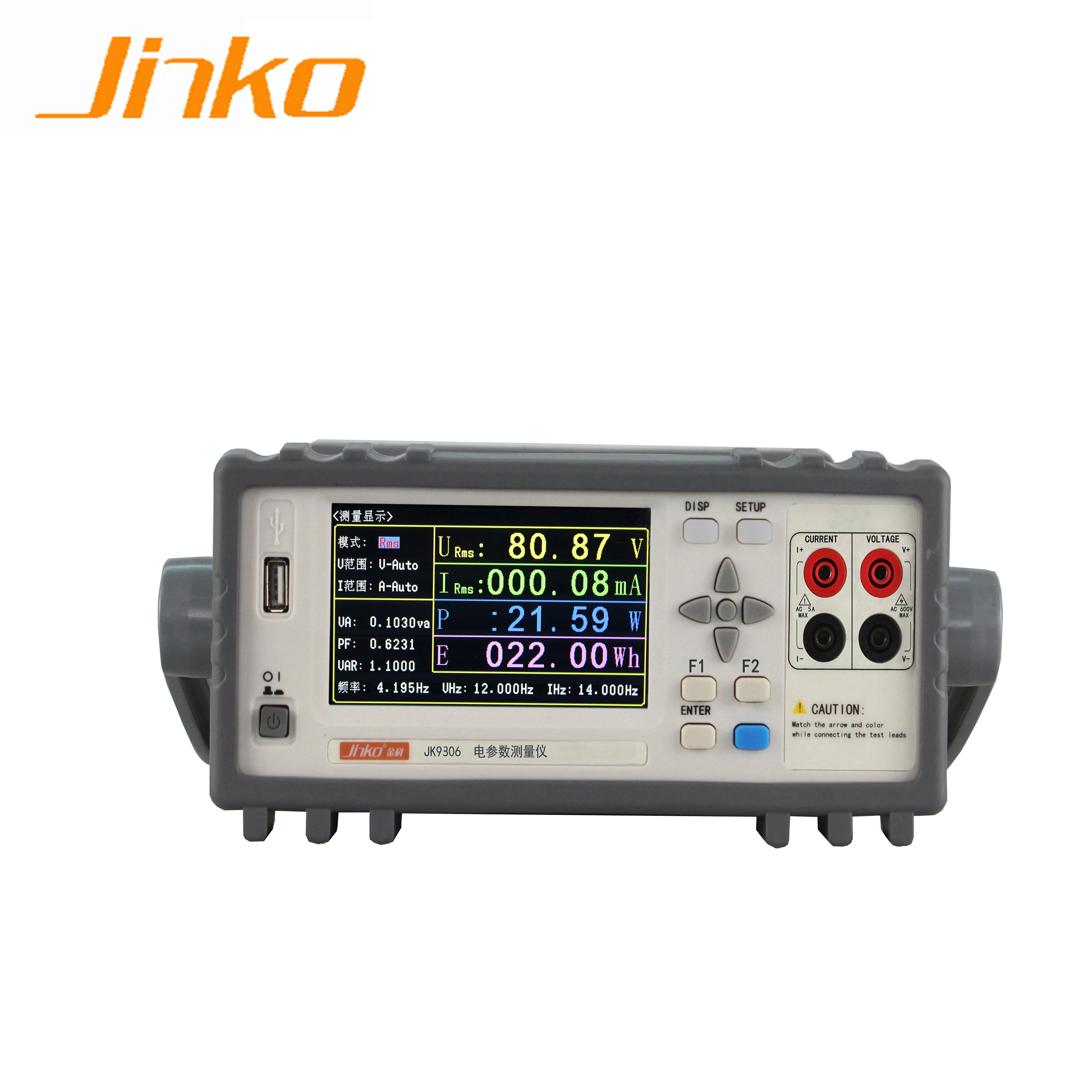 Jinko High quality JK9306 digital power meter tester 2V~600V AC digital power analyzer