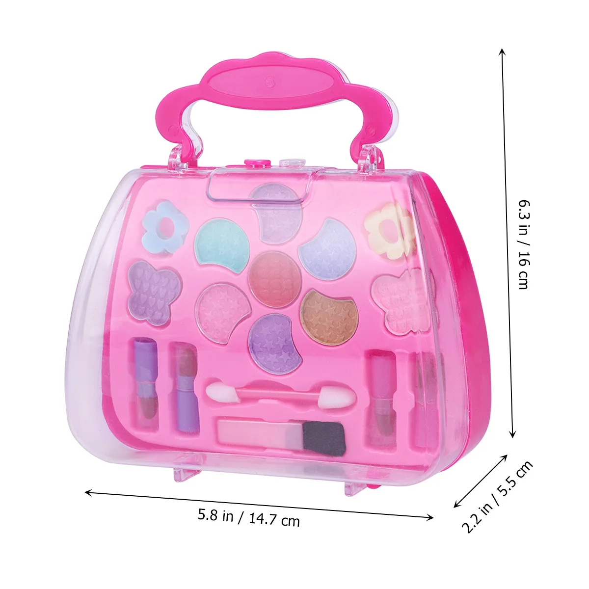 

Children's Makeup Toys Kids Case Portable Strawberry Shape Play Set Girls Gift Birthday Kindergarten Travel Safe