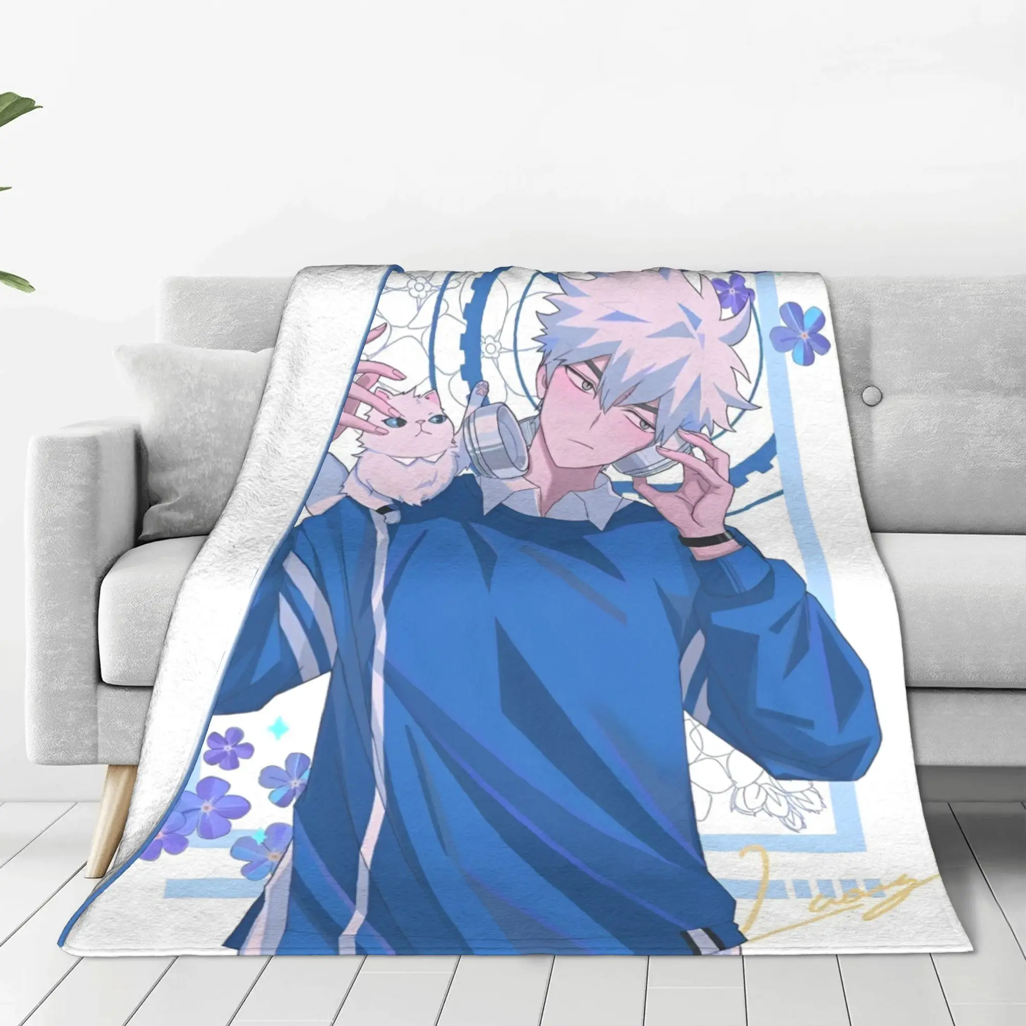 Link Click  Lu Guang Flannel Blanket Cartoon Customized Throw Blankets for Home 125*100cm Quilt