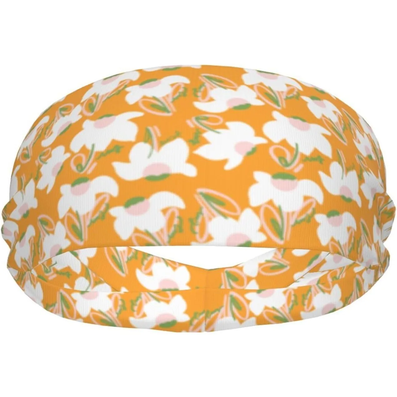 

Sweatbands Sport Headbands for Men & Women,Polyester Cloth Sweat Band for Tennis, Running, Basketball, Flowers