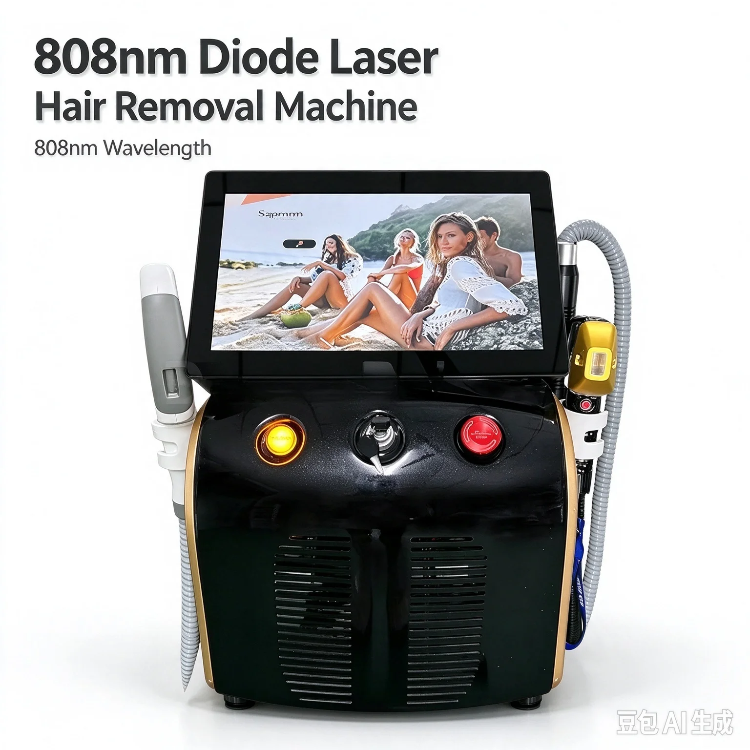 808nm Diode  Hair Removal Machine 4000w Depilation Equipment Three Wavelengths Ice Titanium Device Professional  For Salon