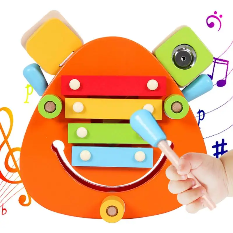 Music Combination Toys Kid's Musical Percussion Toy Kit Safe Music Enlightenment Tool For Birthday Thanksgiving New Year's Day