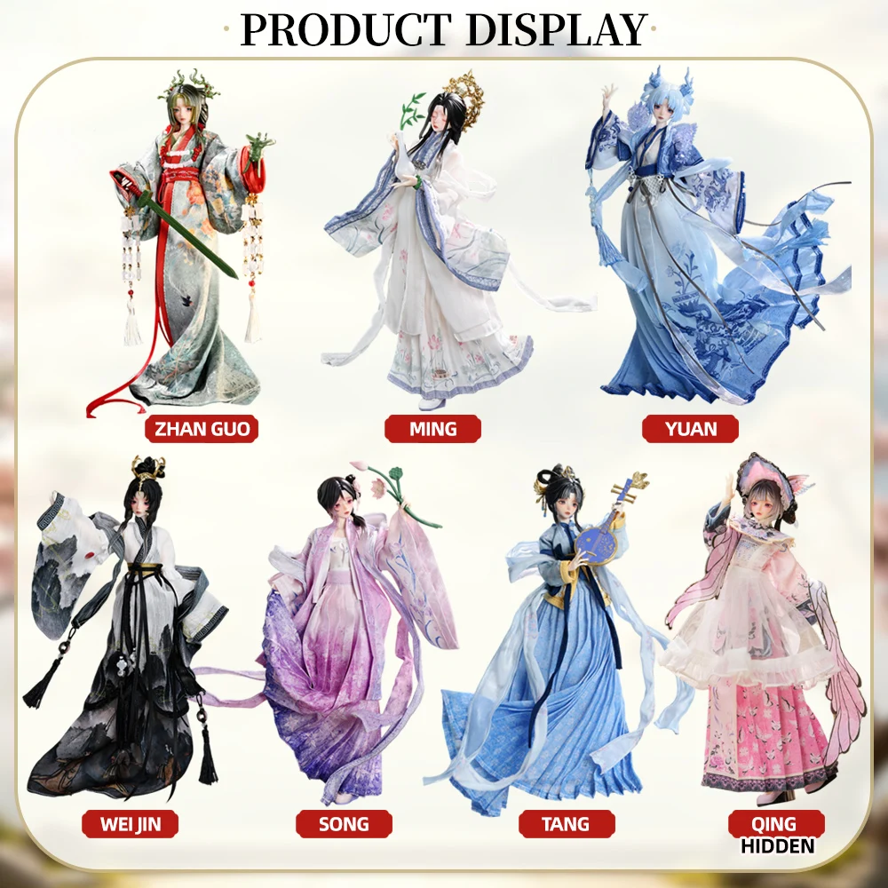 Authentic Special 1/6 Bjd Blind Box Doll Fengyue Thousand Years Ancient Movable Joints Collectible Trendy Toy Ornaments Gift view 2