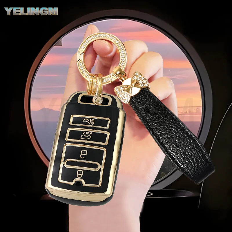 Fashion Soft TPU Car Remote Key Case Cover For KIA Cadenza K7 K-04 Series K9 Sorento K900 Protector Keyless Fob Bag Accessories