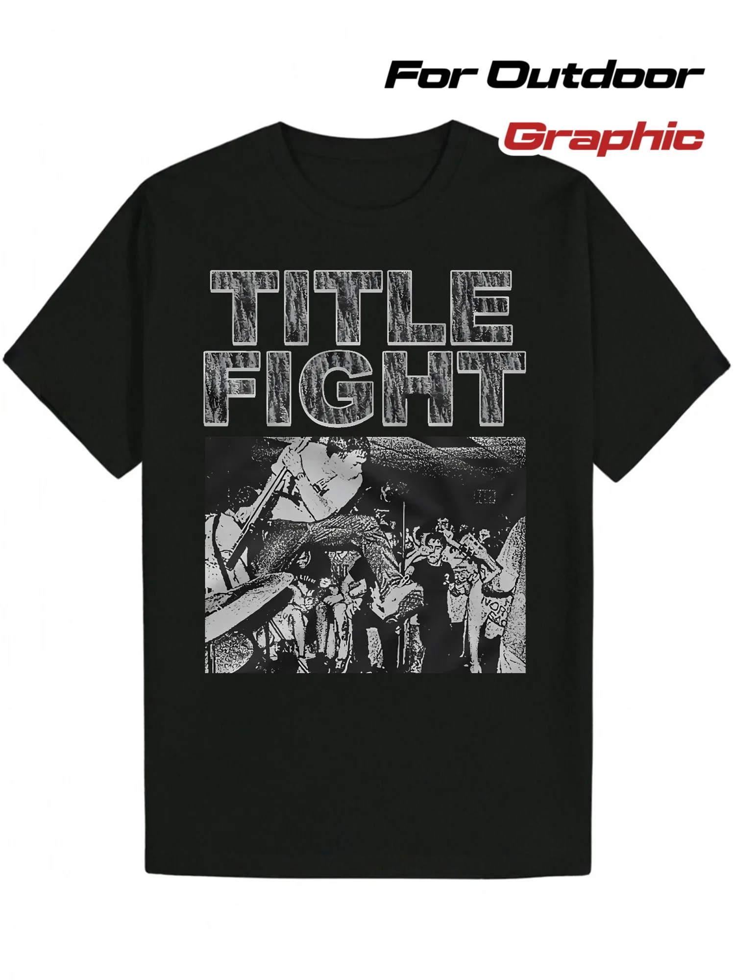 

Men's Title Fight Music Band Design T-Shirt