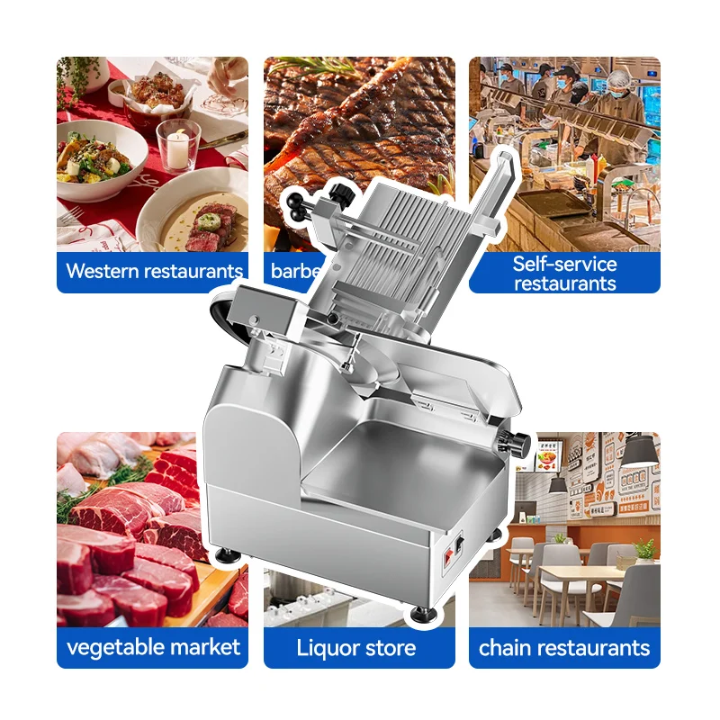 Vegetable Frozen Meat Slicer Grinders Slicers Machine for Restaurant Custom Automatic Meat Slicer Commercial