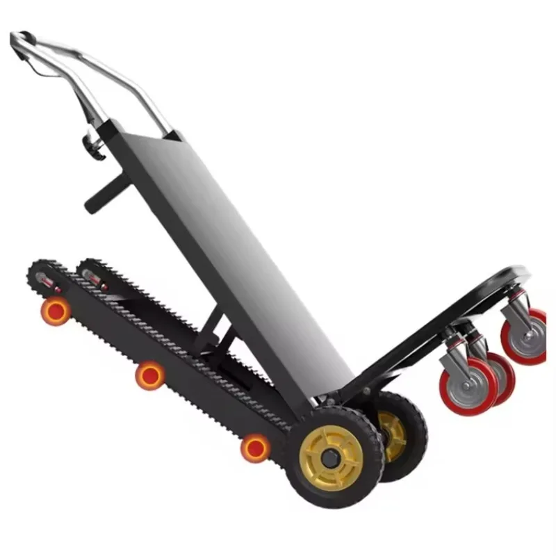 Foldable Electric Stair Climber High Power Stair Climbing Trolley Lightweight Battery Hand Truck for Upstairs Transport