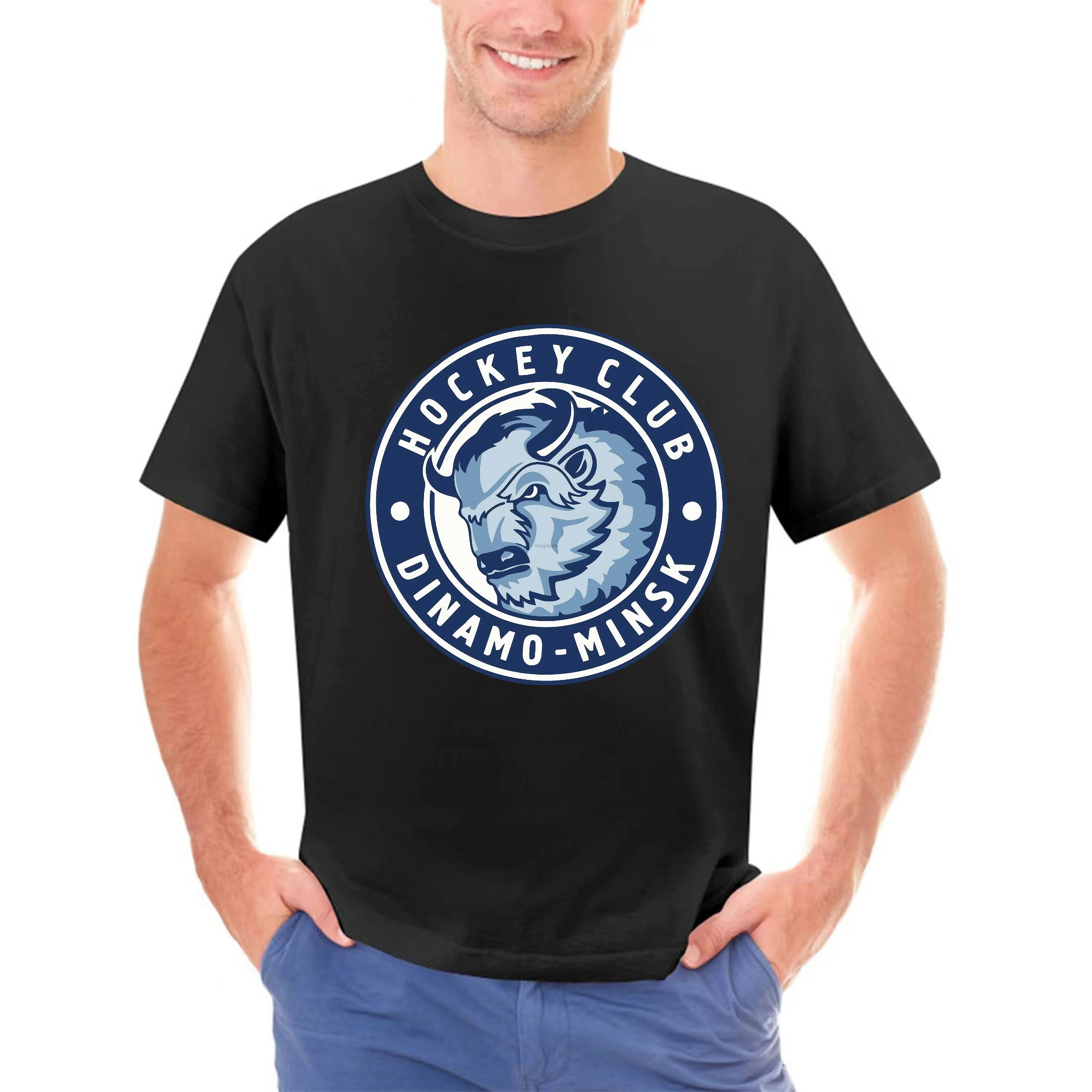 Hc dinamo minsk khl belarus russisches profession elles hockey t-shirt neues vintage b8