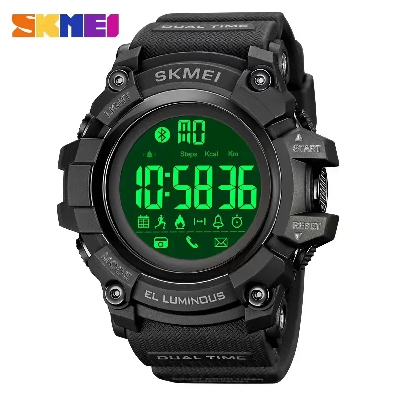 

Skmei Mens Calories Sleeping Monitor Clendar Wristwatch Clock Male Reloj Hombre Japan Digital Movement Pedometer Watches 2053