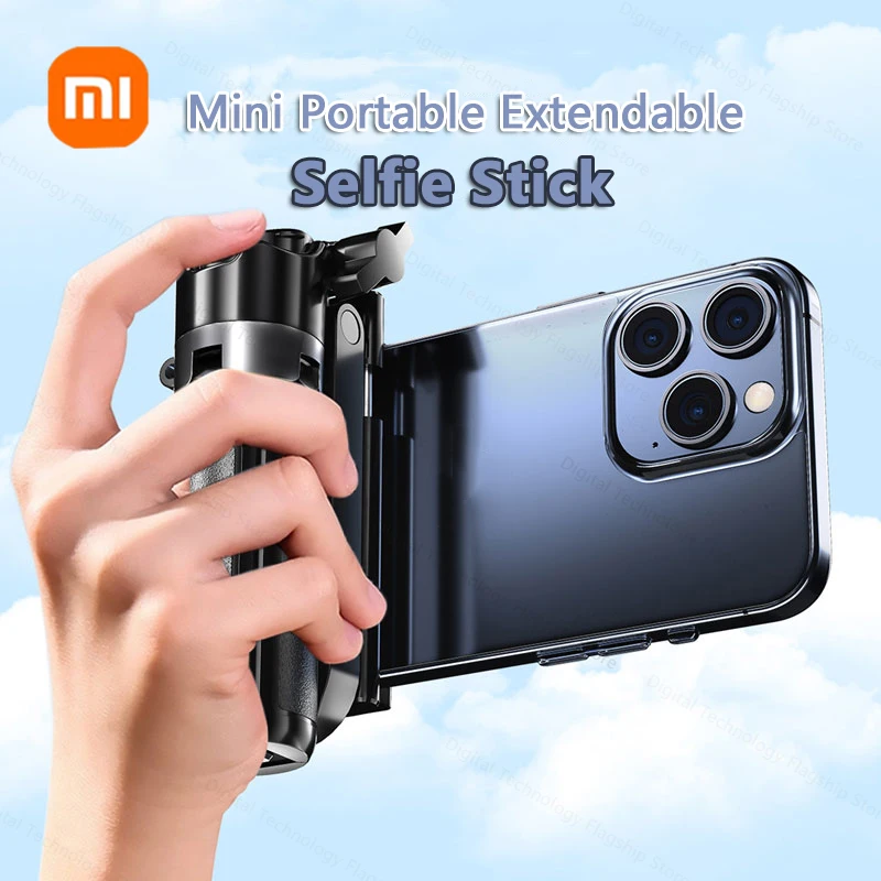Мини-выдвижная палка для селфи Xiaomi Zoom Bluetooth с дистанционным управлением, кронштейн для палки для селфи, портативная уличная палка для селфи с защитой от сотрясений