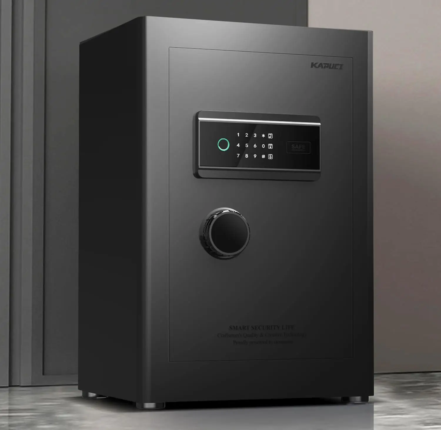 

Биометрический сейф с сенсорным экраном и отпечатками пальцев, полностью мягкая упаковка, интерьер с частной внутренней дверью, цифровая тяжелая личная частная кабина