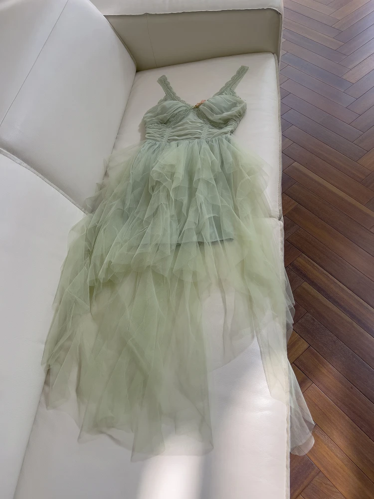 Ele Een دانتيل بدون أكتاف Dr Prince Sle مسائي مطرز بشكل كبير دكتور كاجوال للعطلات طويل دكتور مثير نايلون S...