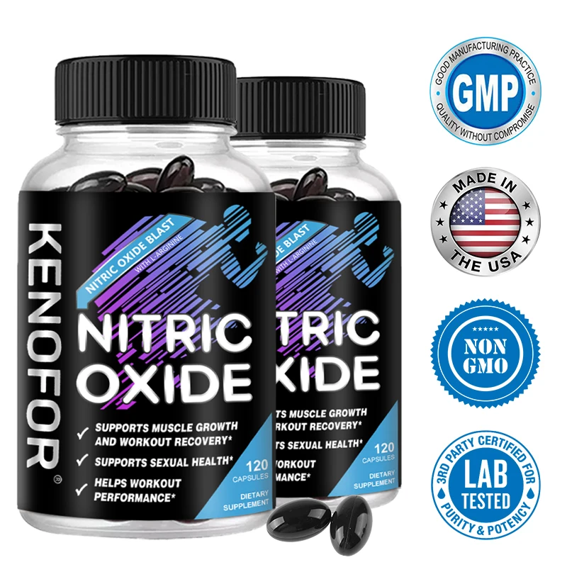 Nitric Oxide Supplement - Premium Nitrogen Booster To Support Muscle, Strength and Energy for Enhanced Training