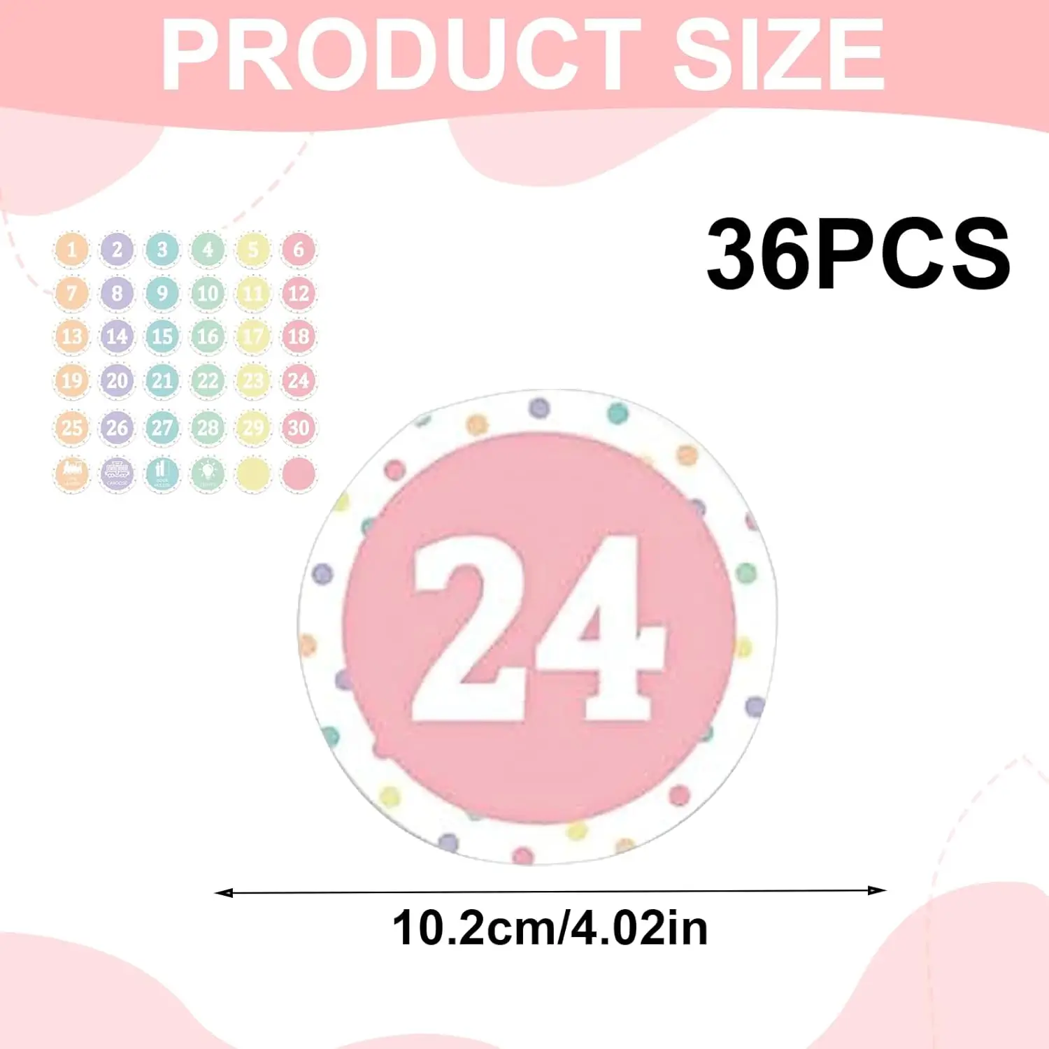 Line Up Spots for Classroom Floor – 36PCS Number Stickers for Classroom, 4